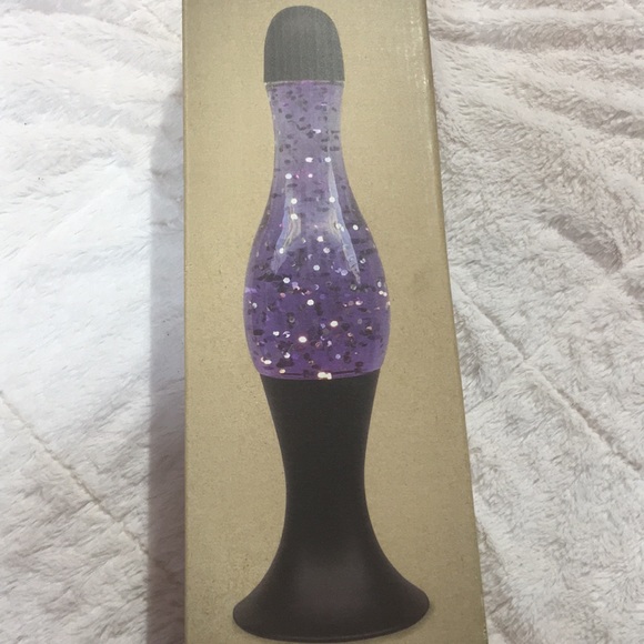New motion lava lamp purple glitters gift home - Picture 2 of 3